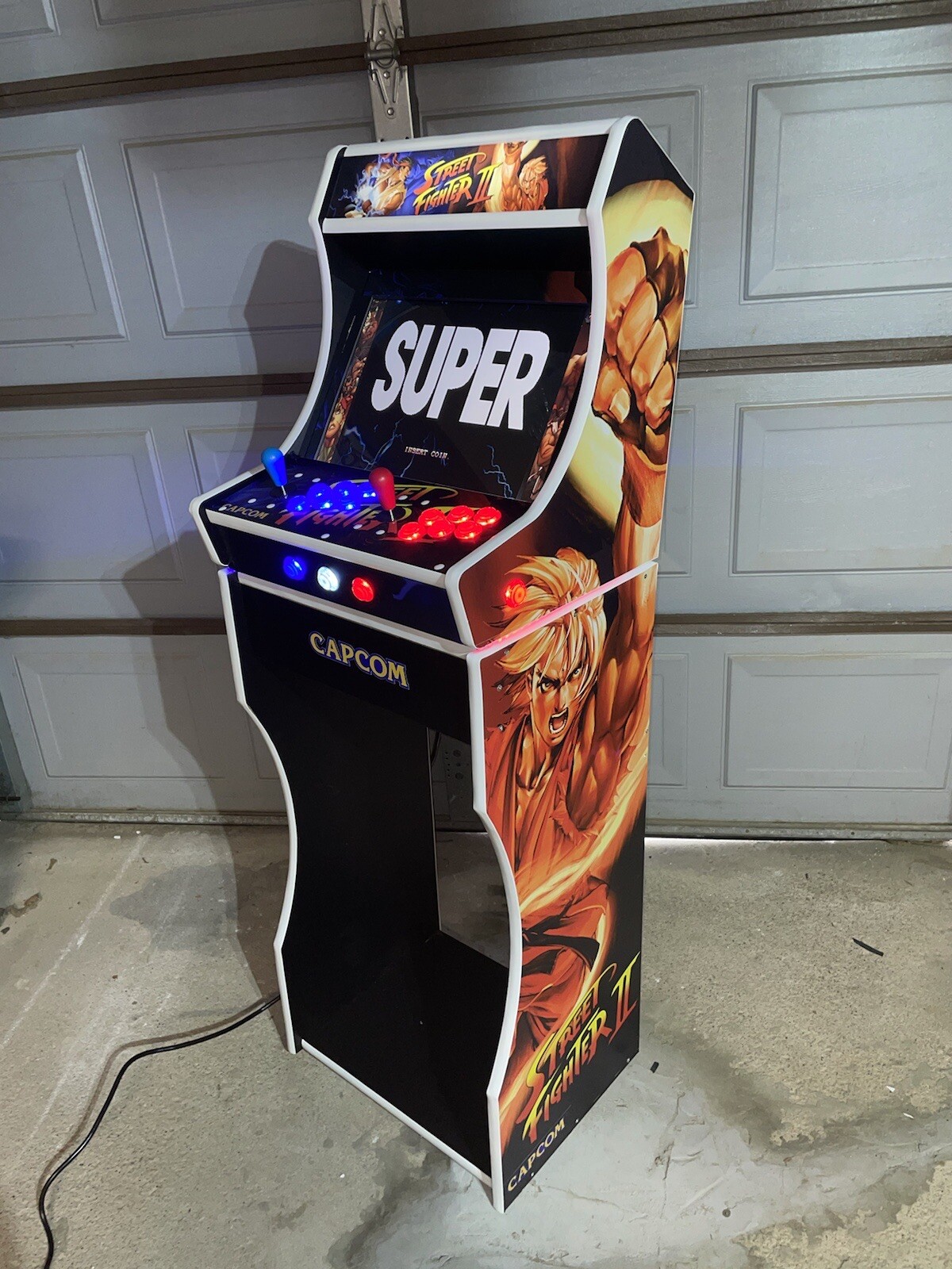 Street Fighter 2 Multicade Tabletop Bartop Arcade + Stand Raspberry Pi 4