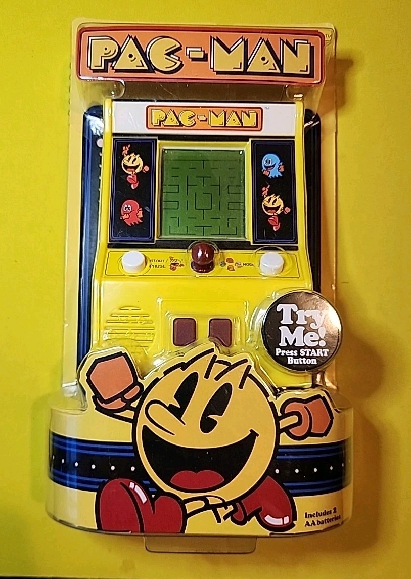 Pac Man Bandai Namco Mini Handheld Arcade Game Basic Fun New & Sealed Working