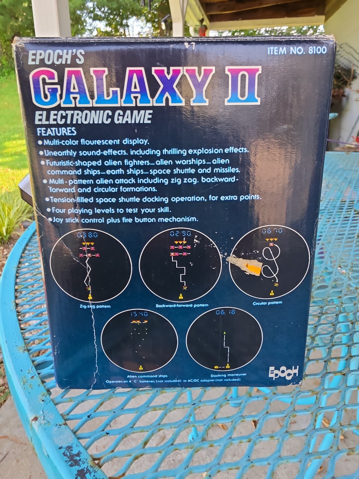 1981 Vintage Galaxy II Electronic Tabletop Arcade Game Epoch w Box Tested