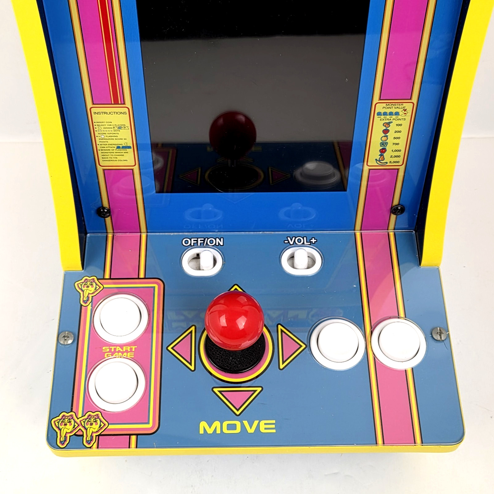 Arcade 1 Up Ms Pacman Dig Dug II Galaga Pacman Plus 8261 Countercade 4 in 1
