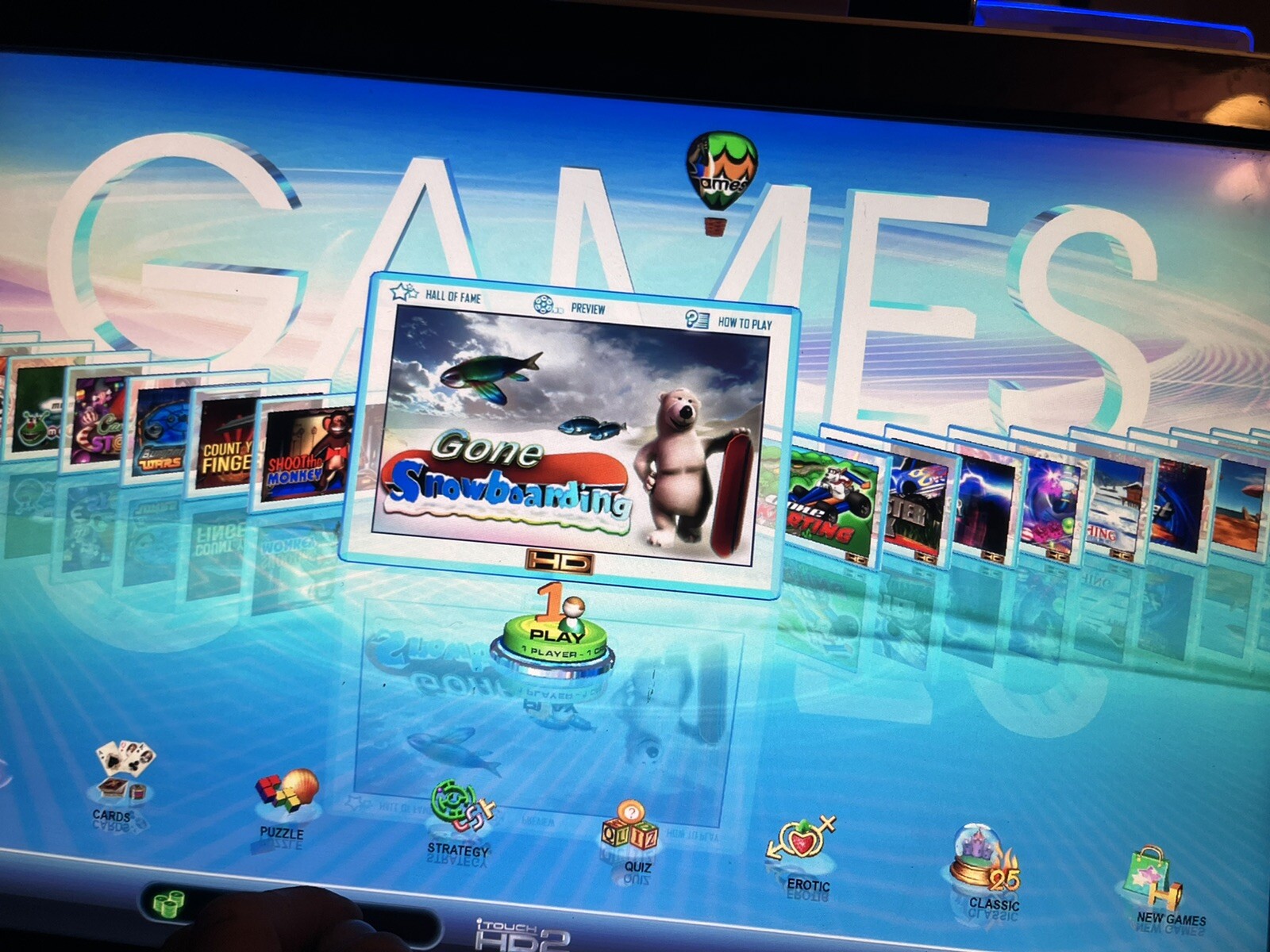 JVL Echo Touchscreen Video Bar Game