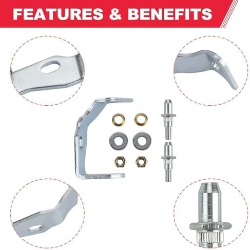 38456 Front LH Driver Side Door Hinge Pin and Bushing Kit | Fits for Chevy Silve