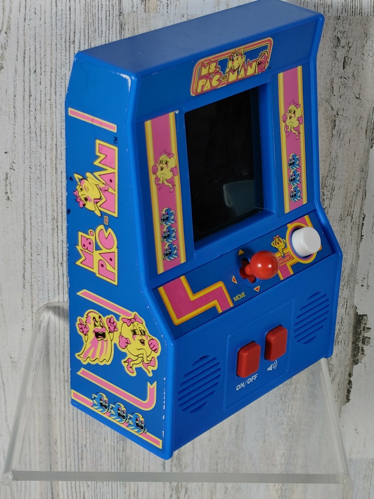 Ms. Pac-Man Retro Mini Arcade Handheld Game Bandai Namco – WORKS GREAT
