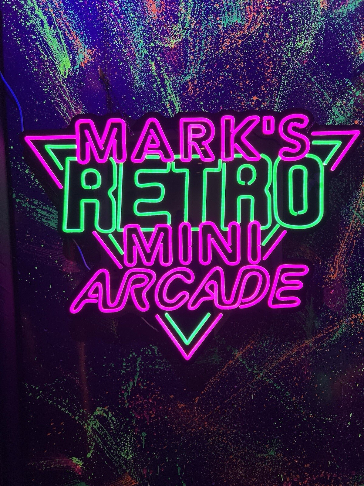 Custom LED Arcade Sign 32” X 24” Remote Control New Wave Toys Numskull QAs