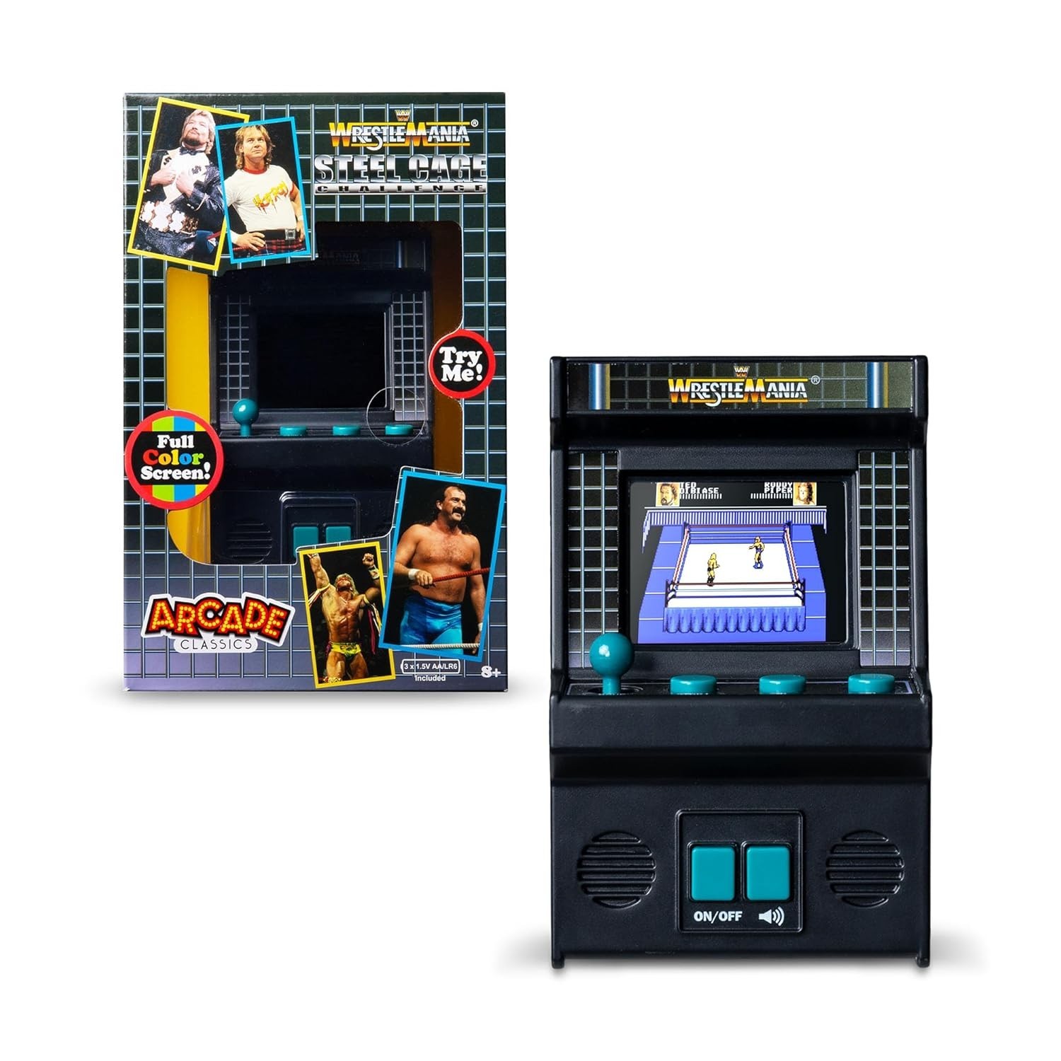 Batteries Included! WWE Handheld Arcade Game – Perfect for Kids and Collectors