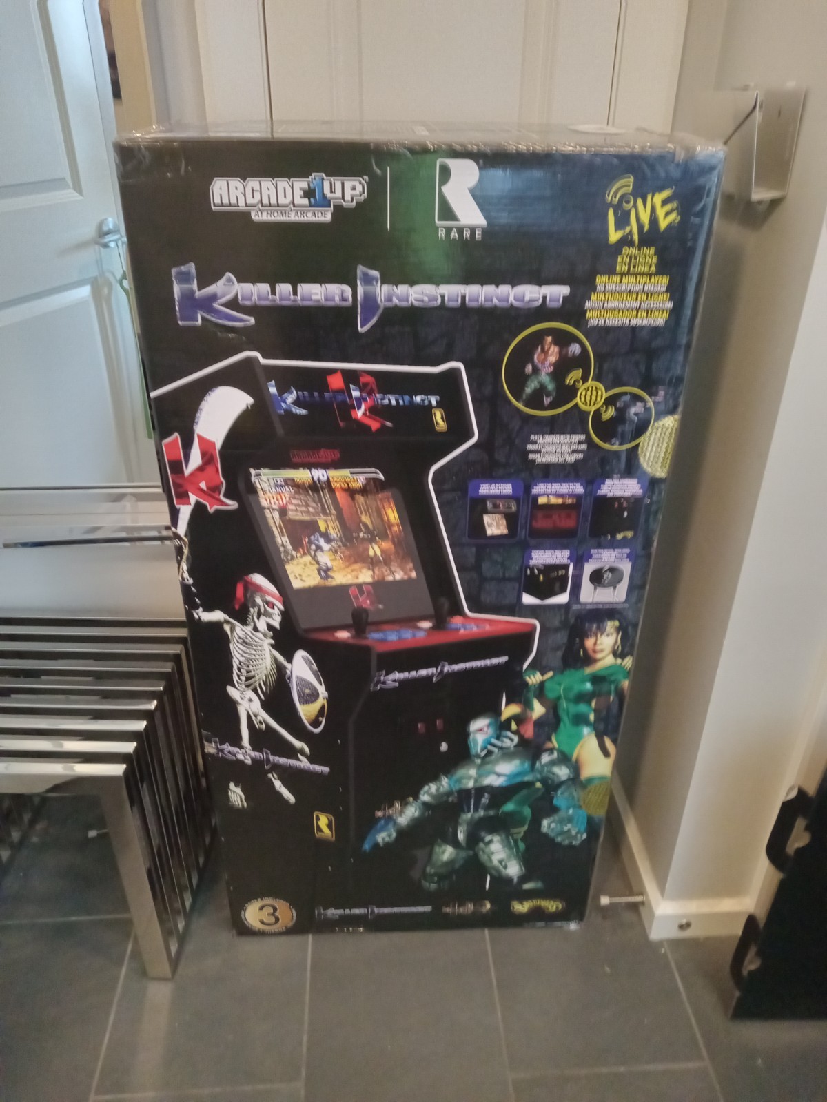 👊💥🎮 Arcade1Up Killer Instinct Arcade Cabinet NEW SEALED Rare 🎮💥👊