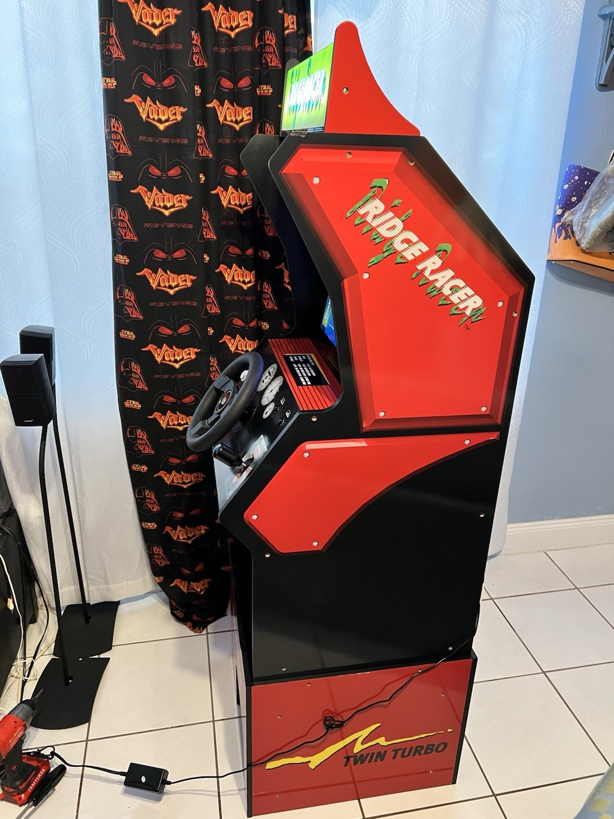 Arcade 1up Ridge Racer 5 in 1 Cabinet With Rumble steering Wheel, Lit & Riser 🔥