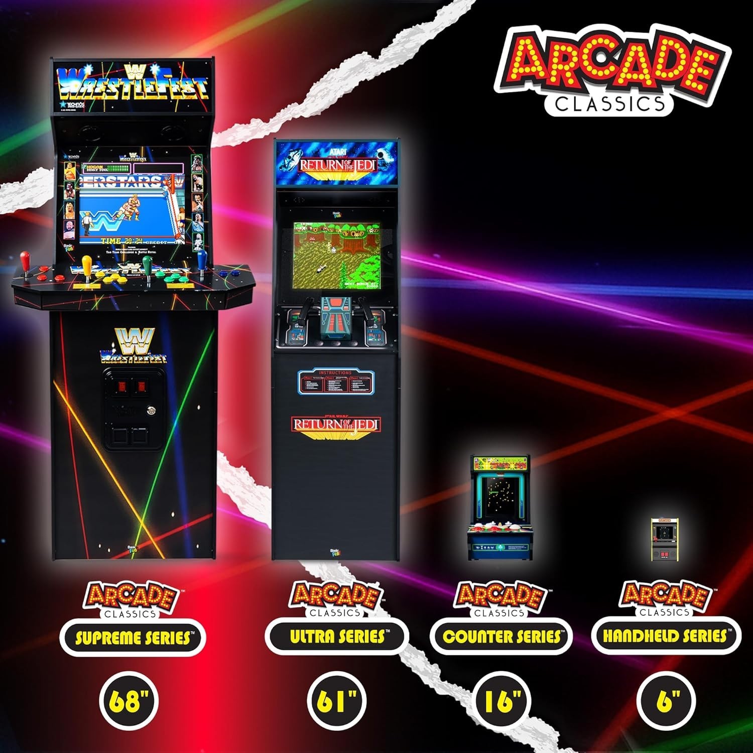 Batteries Included! WWE Handheld Arcade Game – Perfect for Kids and Collectors
