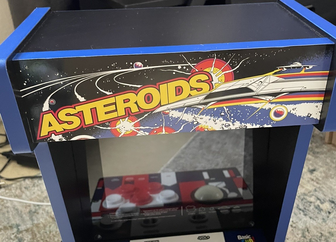 Atari Asteroids Counter Arcade Basic Fun W/5 games (See Video) Great Condition