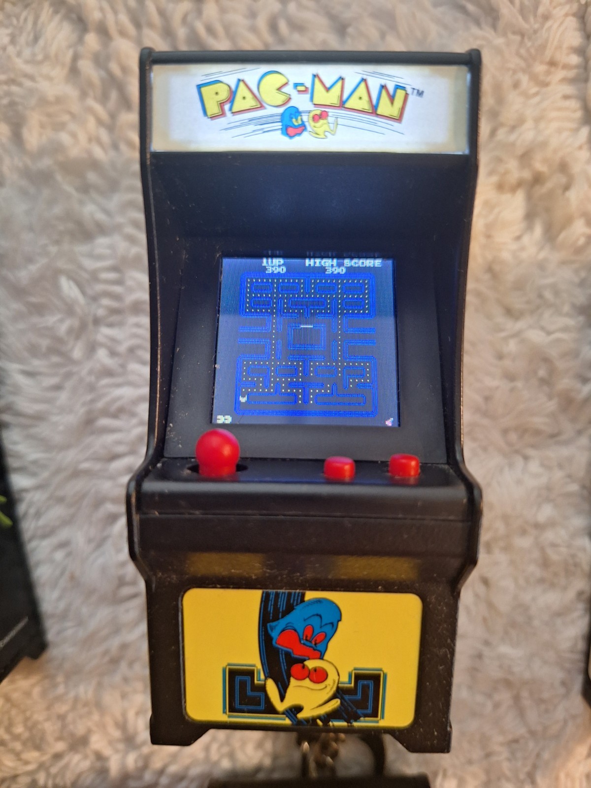 Tiny Arcade Games Keychain Lot of 8 PacMan Frogger Galaxian Dig Dug WORKING