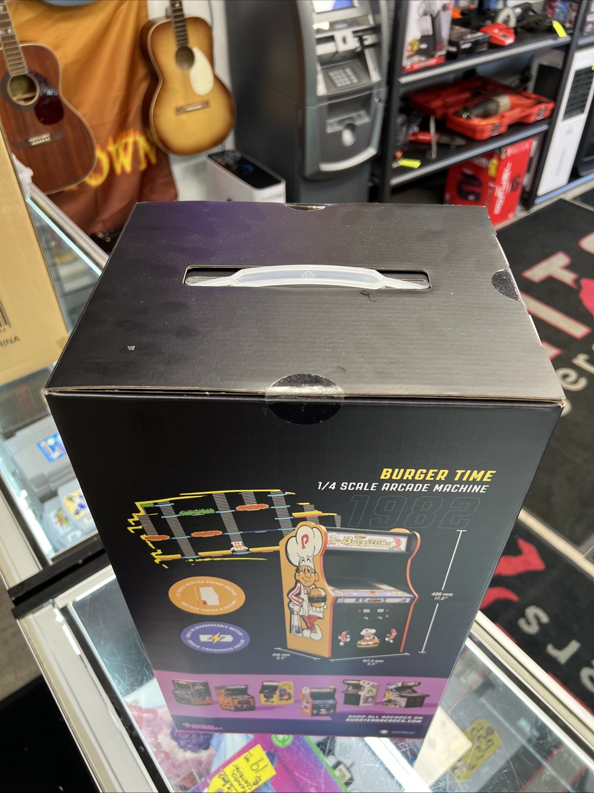 Numskull Quarter Arcades – Burger Time Mini Arcade – 1/4 Scale Original ROM