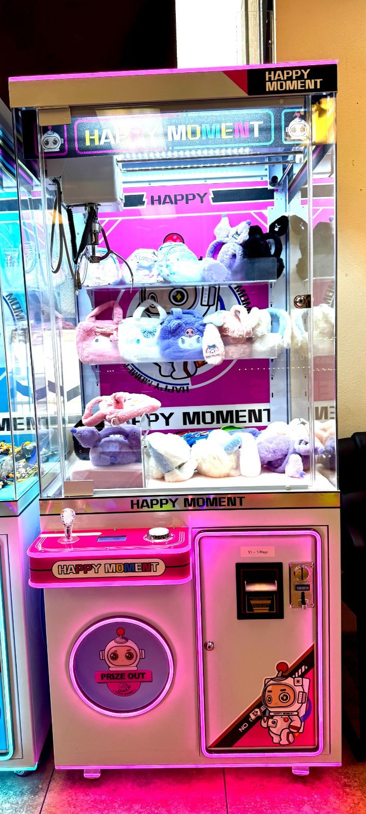 Big Arcade Professional Claw Machine Custom Tokens/Cards/Bills FREE SHIPPING!!