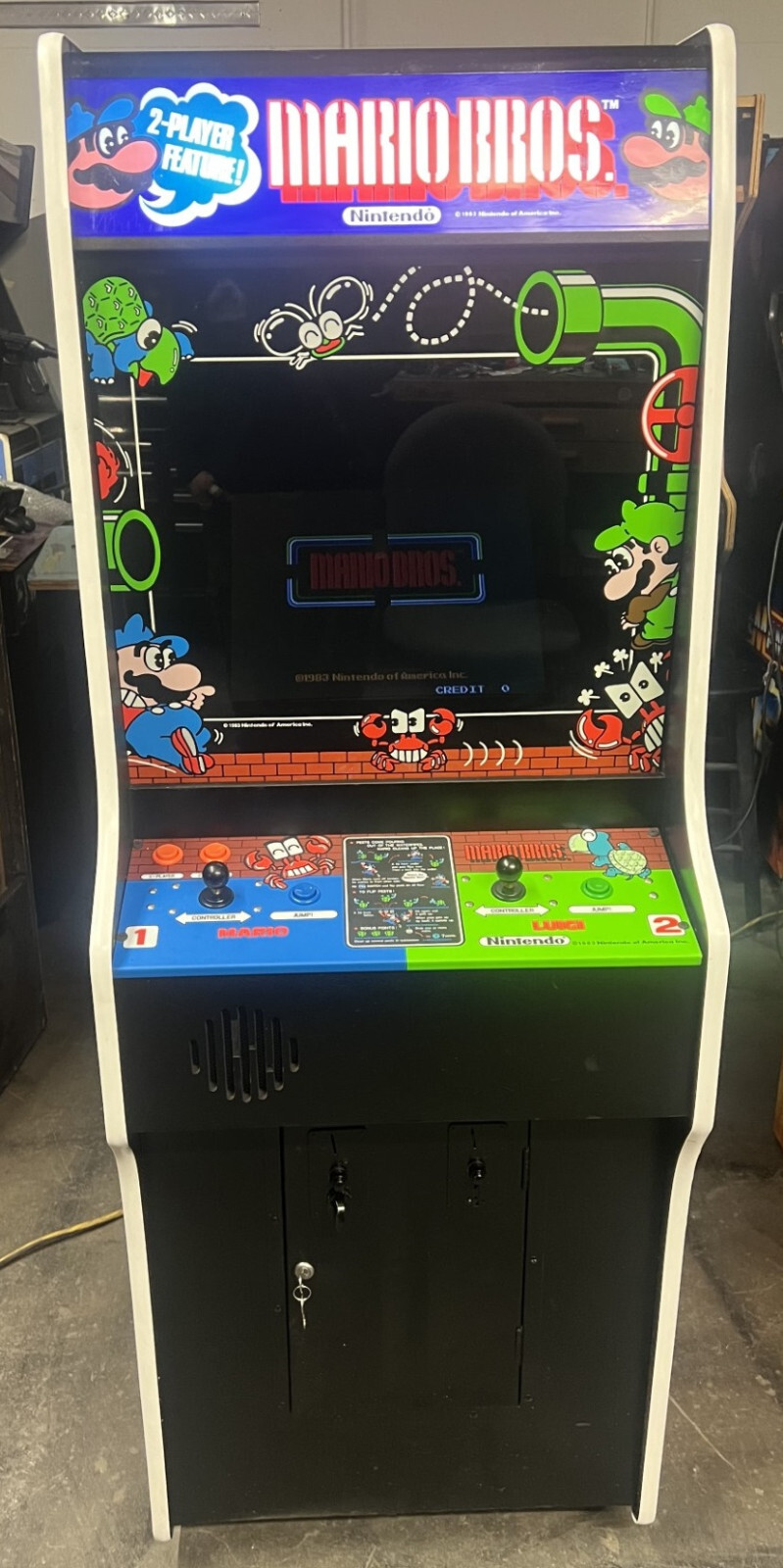 MARIO BROS ARCADE MACHINE by NINTENDO 1983 (Excellent Condition) *RARE*