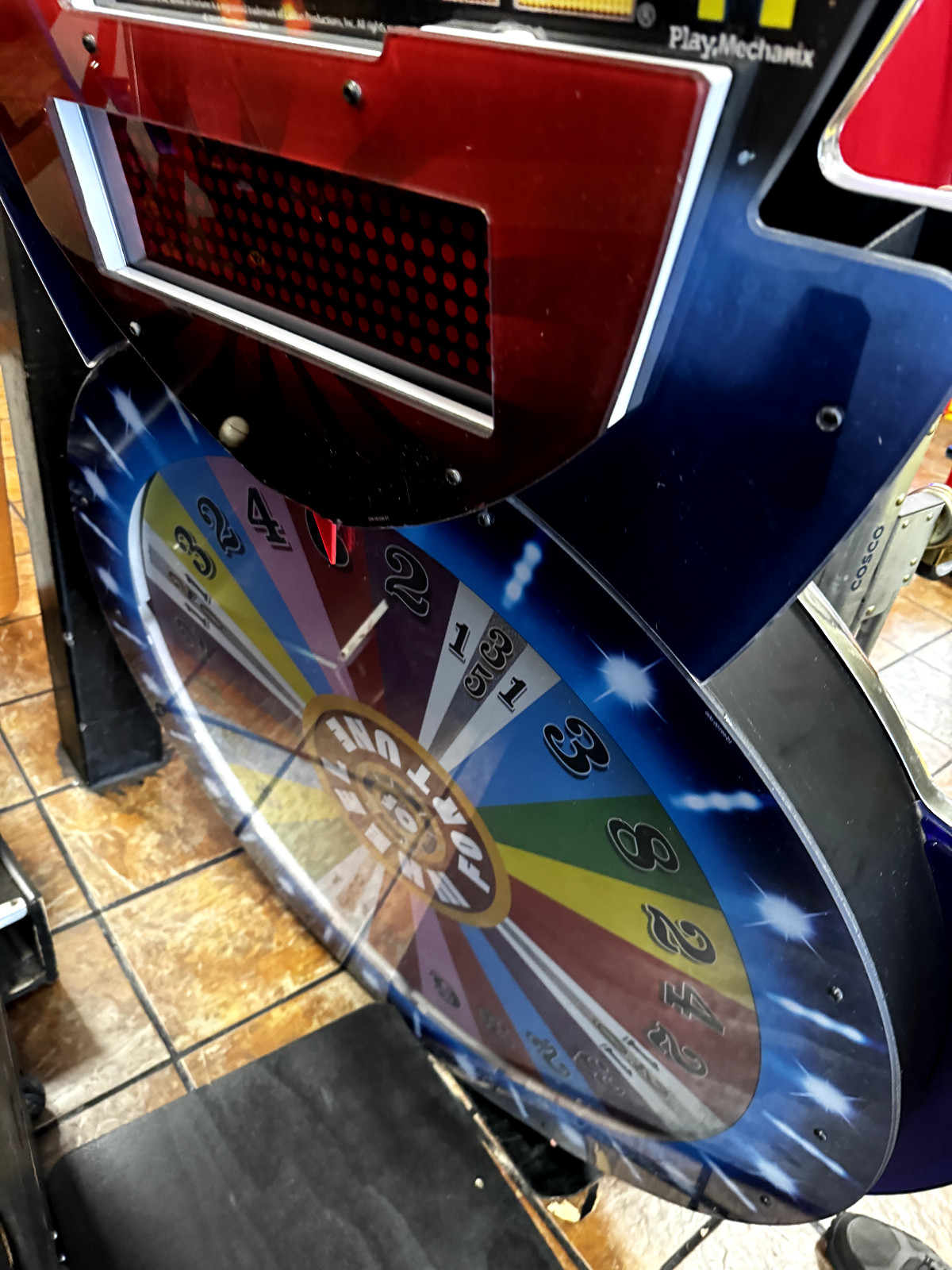 Wheel of Fortune Raw Thrills Arcade Redemption Machine All Parts working