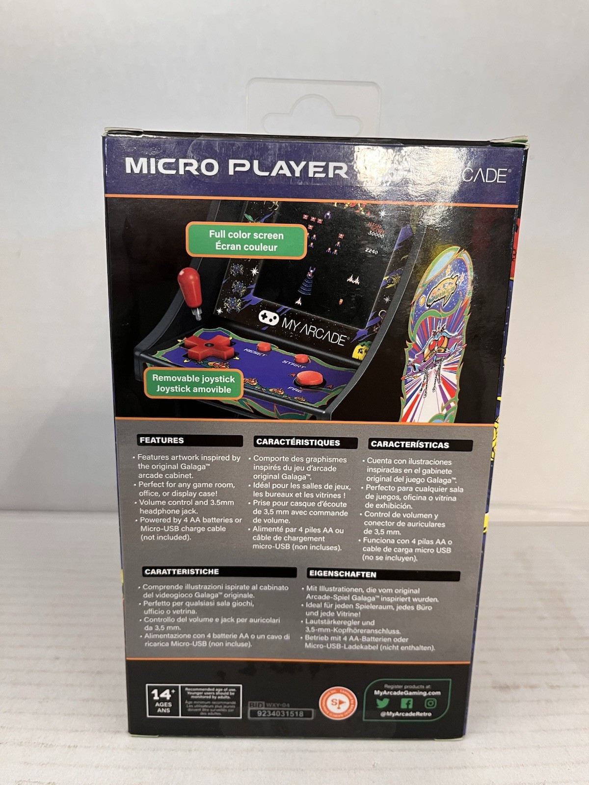 Galaga My Arcade Micro Player Retro Arcade