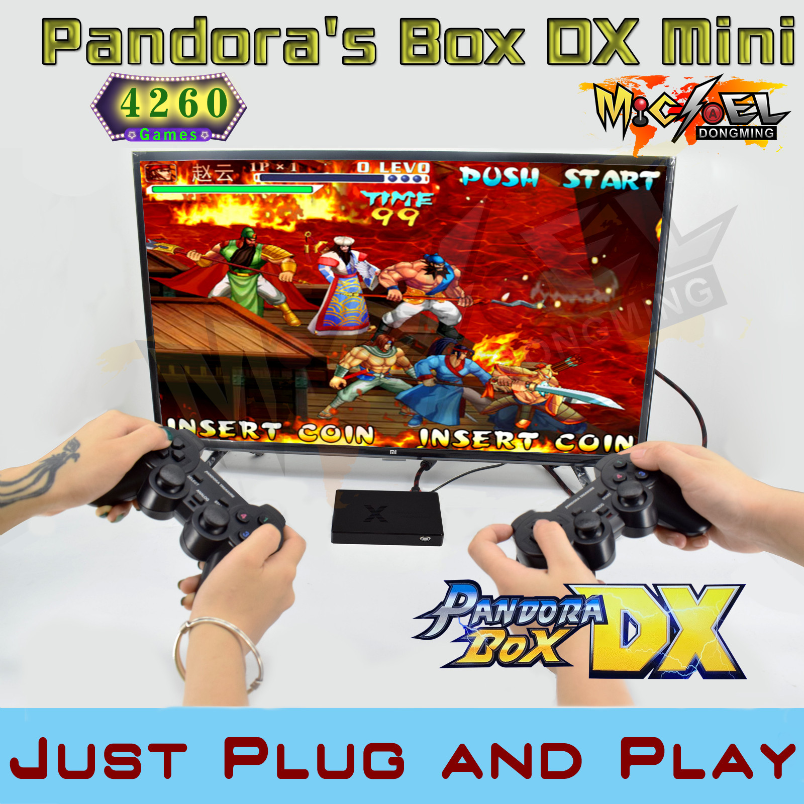 4260 Games 720P Pandora’s Box DX Mini Arcade with Wireless Handle Controller