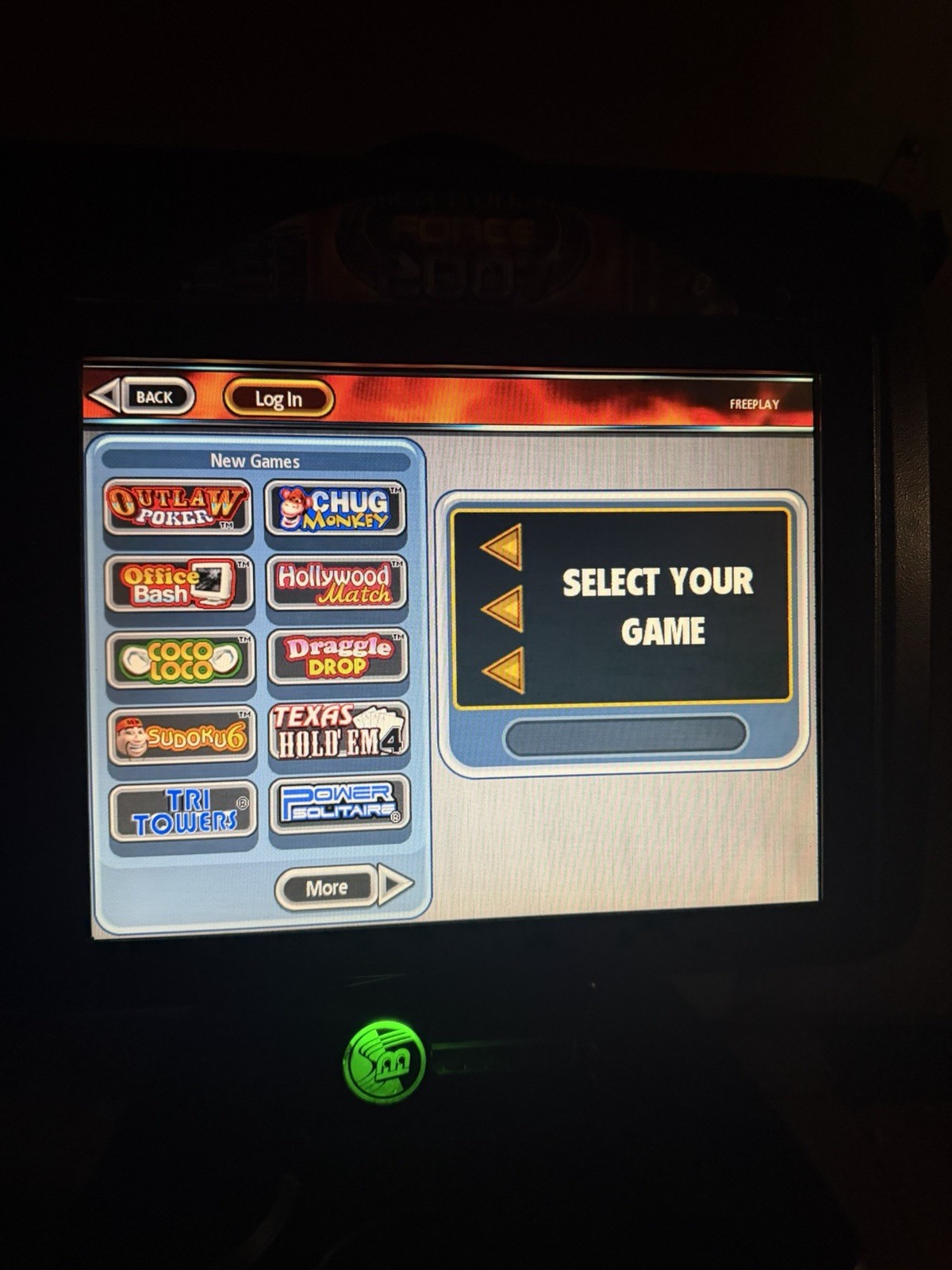 2007.5 Merit Megatouch Force Evo Countertop Touchscreen Arcade Game Machine