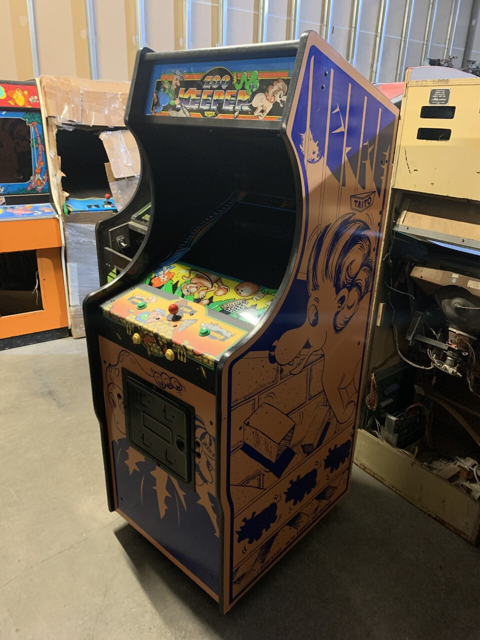 ZOO KEEPER ARCADE MACHINE by TAITO 1982 (Excellent Condition) *RARE*