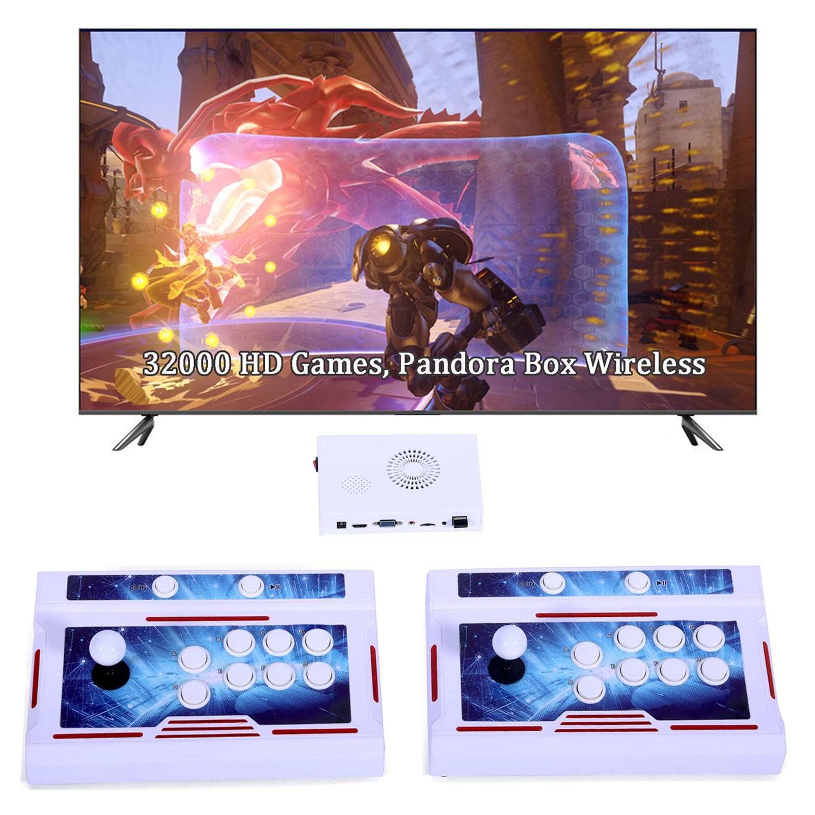 Pandora Box Wireless Bluetooth 32000 Games 3D 1-4 Players