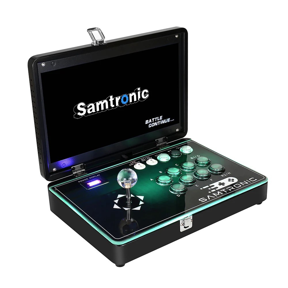 samtronic Folding 14″ Game Console Upgraded gradient joystick-5000game (Black)