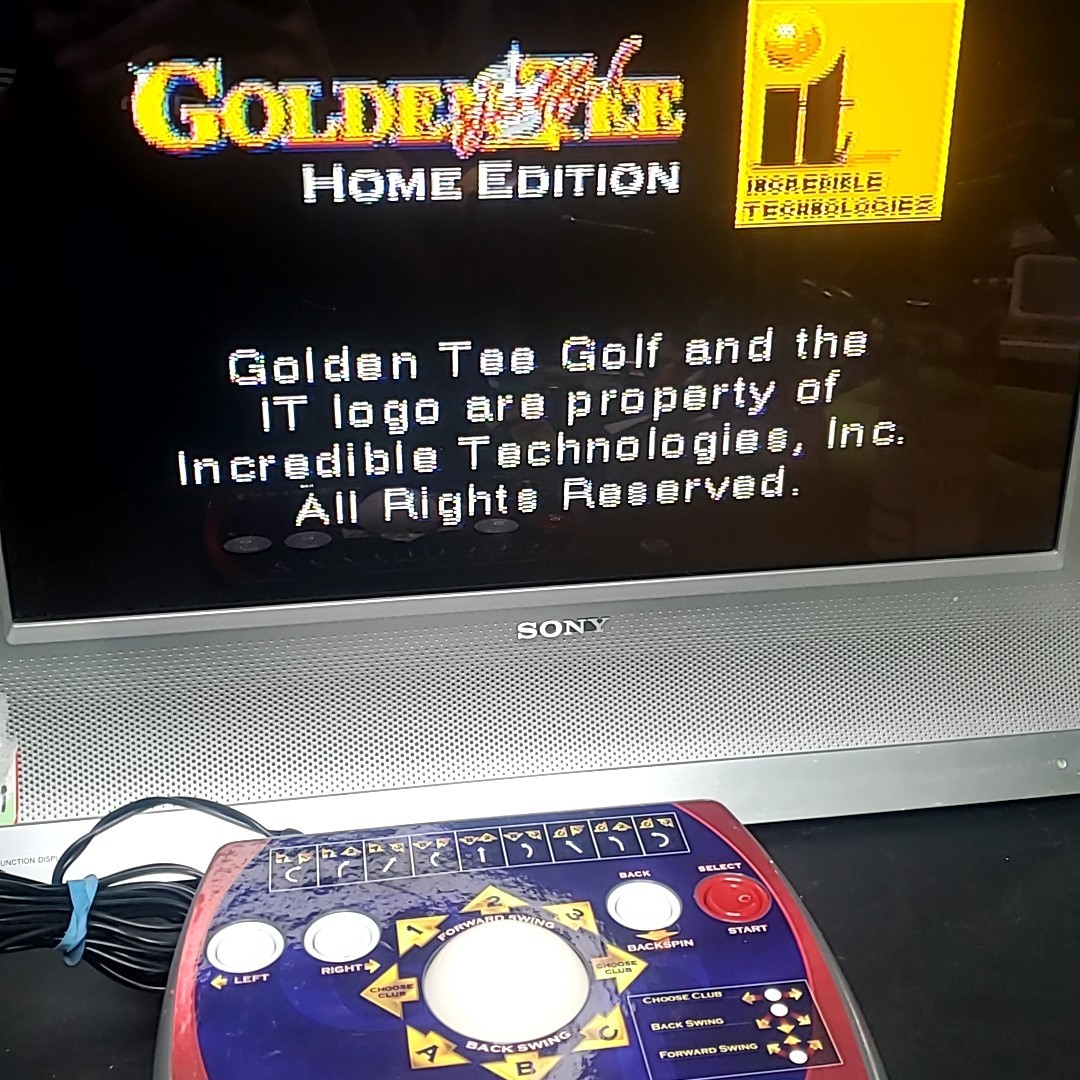 Golden Tee TV Plug & Play Arcade Golf Home Edition Radica 2005 TESTED