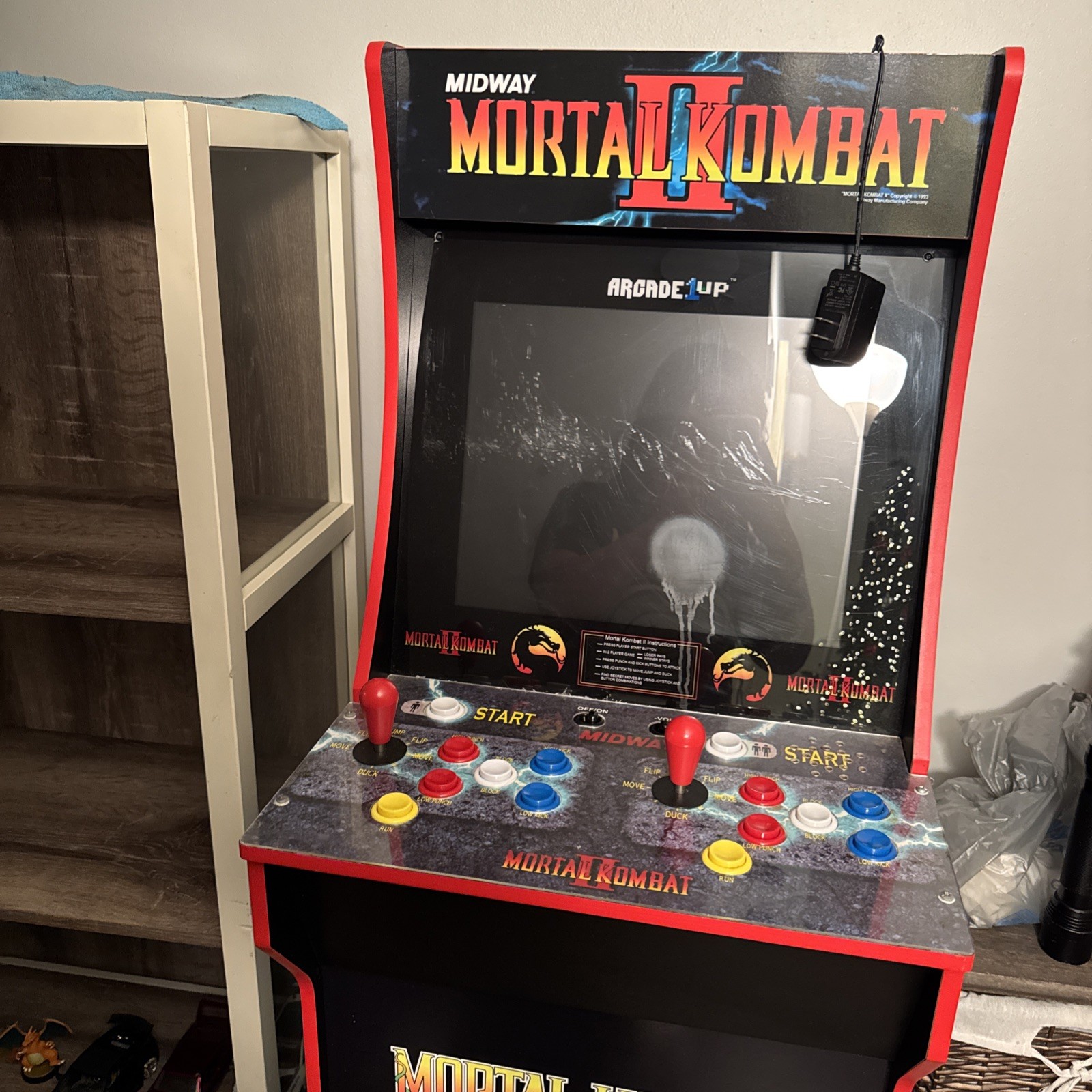 Arcade1Up Mortal Kombat Game Machine with riser
