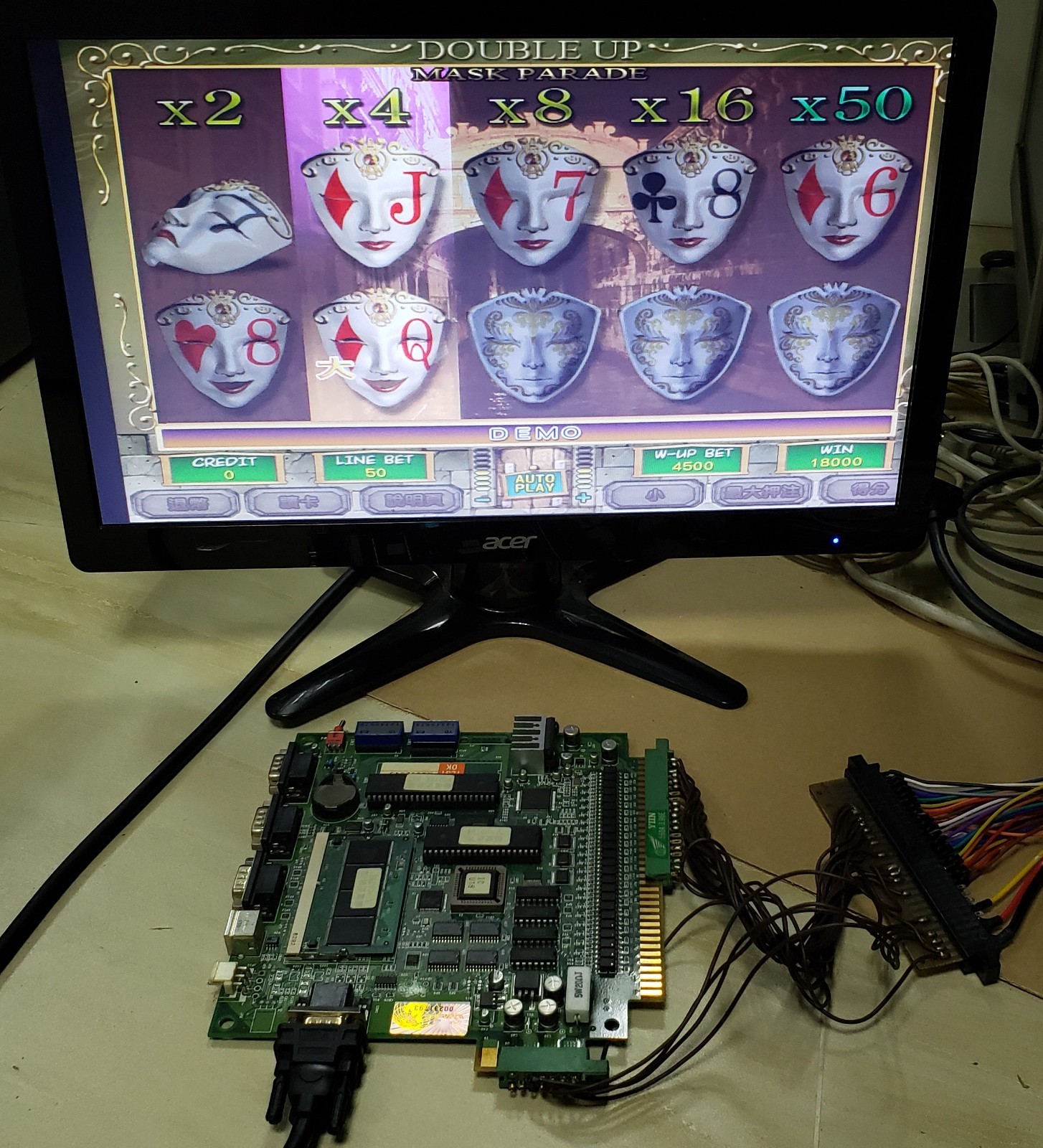 Holiday Party Slot Game PCB IGS System Board Arcade Video Game