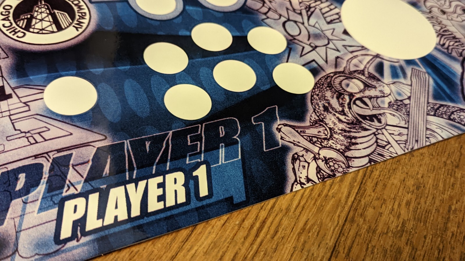 Chicago Gaming Arcade Legends control panel overlay