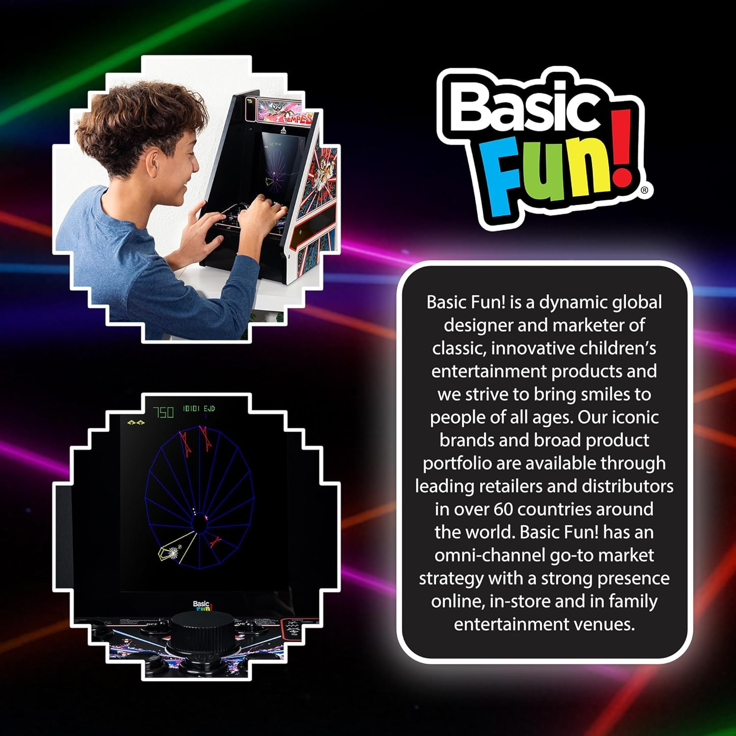 – Atari Tempest Counter Series Game Machine, 5 Games, 8″ Liquid Crystal Screen –