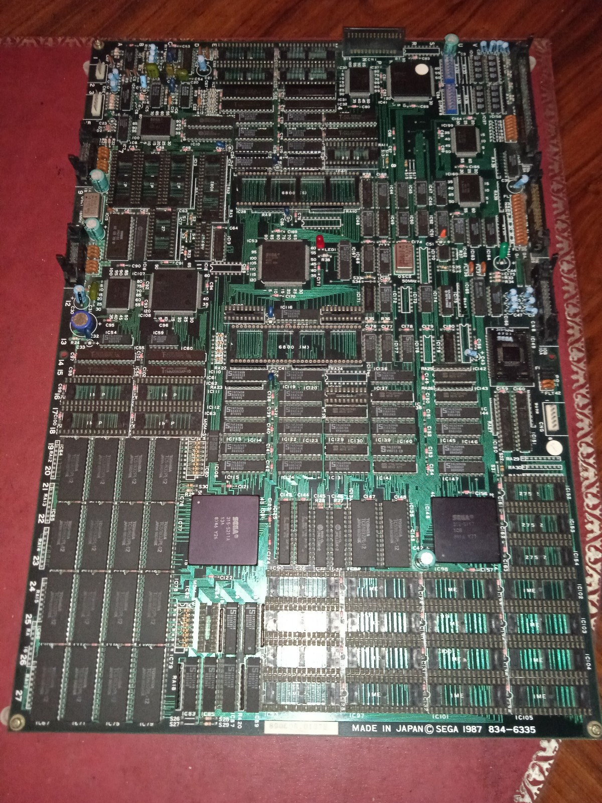 AFTER BURNER ORIGINAL PCB BOARD 834-6335 SEGA System X no Space harrier monaco