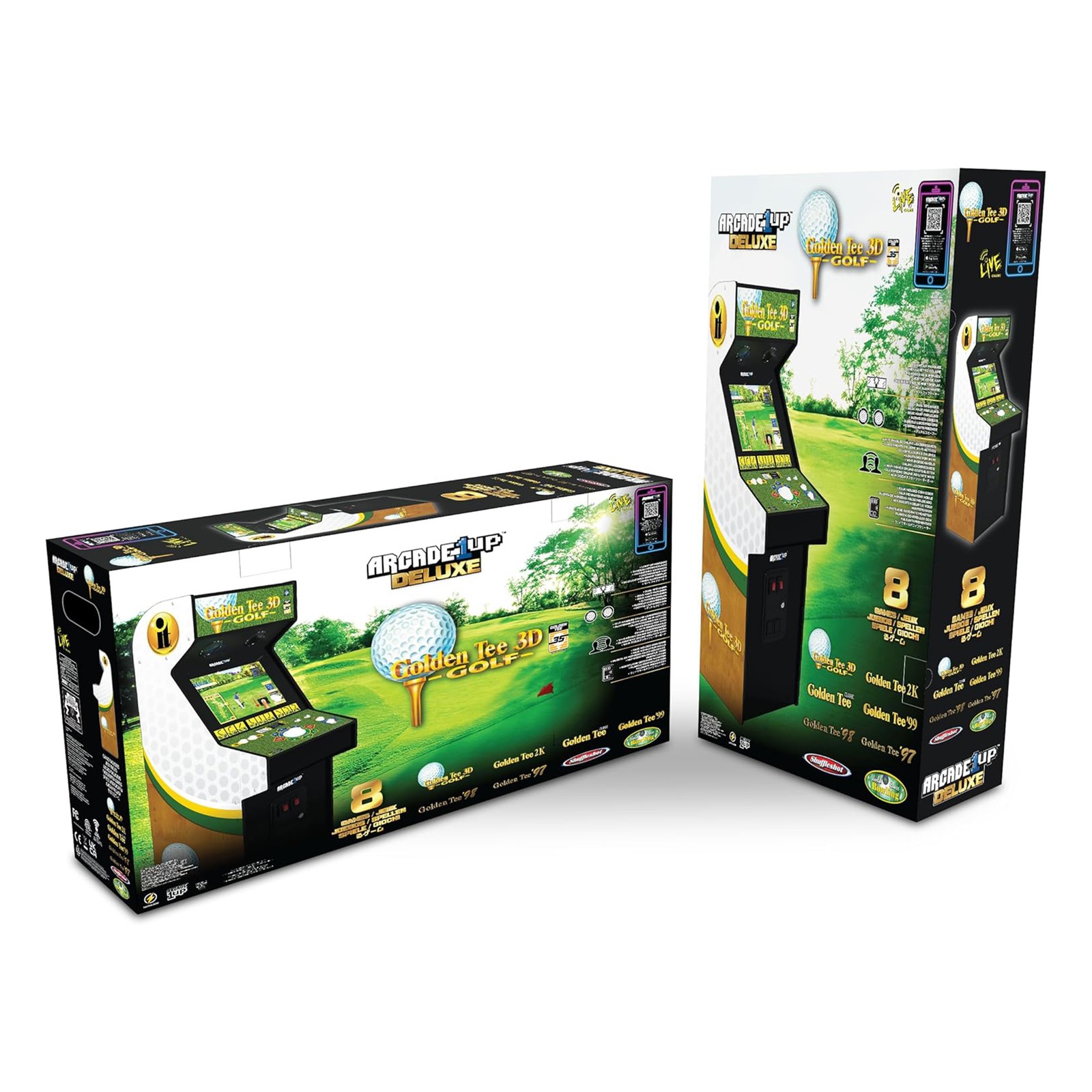 Arcade1Up Golden Tee 3D Arcade Console Video Game, 5-Foot Cabinet (Open Box)
