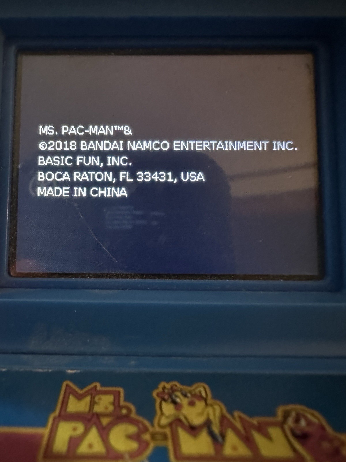 Arcade Classics Ms.Pac-Man Hand Held #09615 Retro Mini Arcade Game 2018 Tested