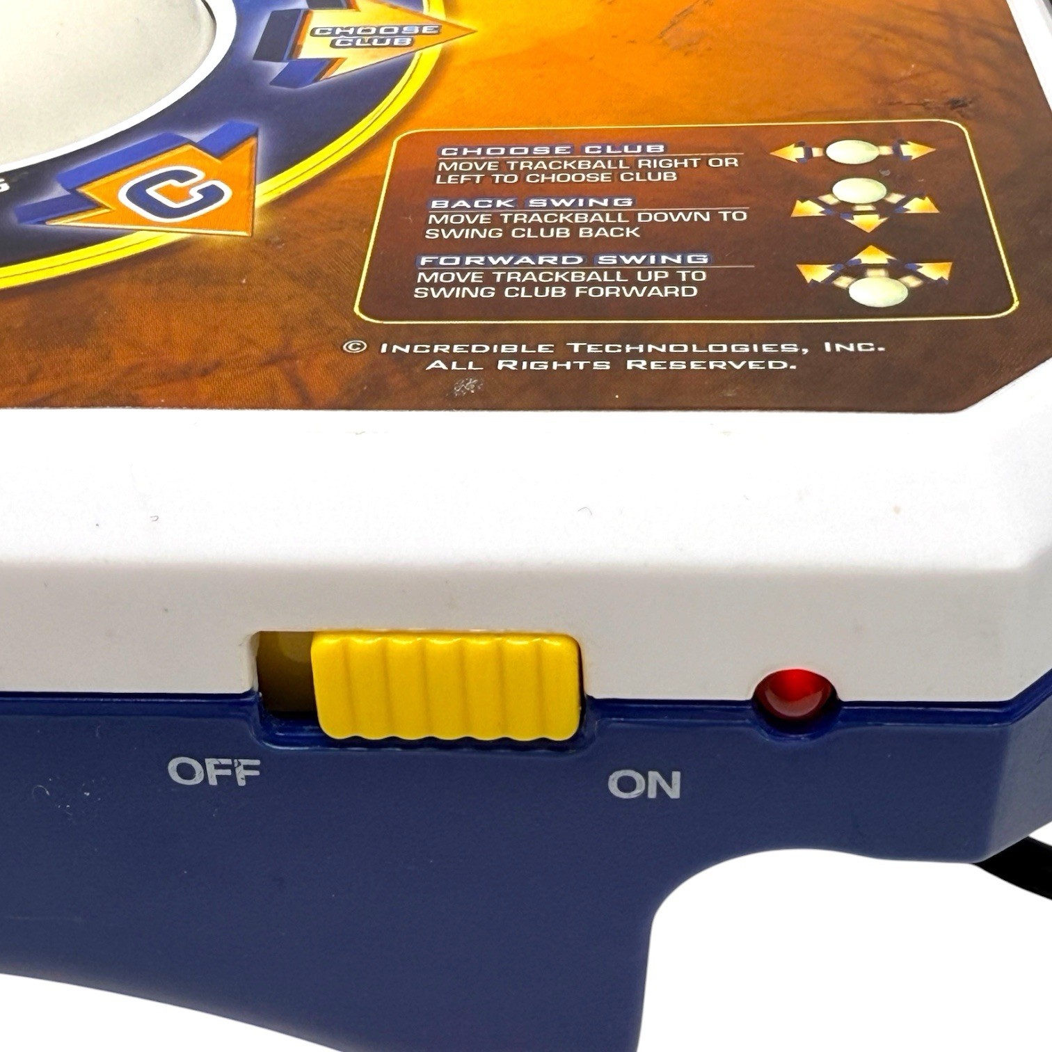 Golden Tee Plug & Play TV Golf Game 2011 JAKKS Pacific Trackball Tested Works