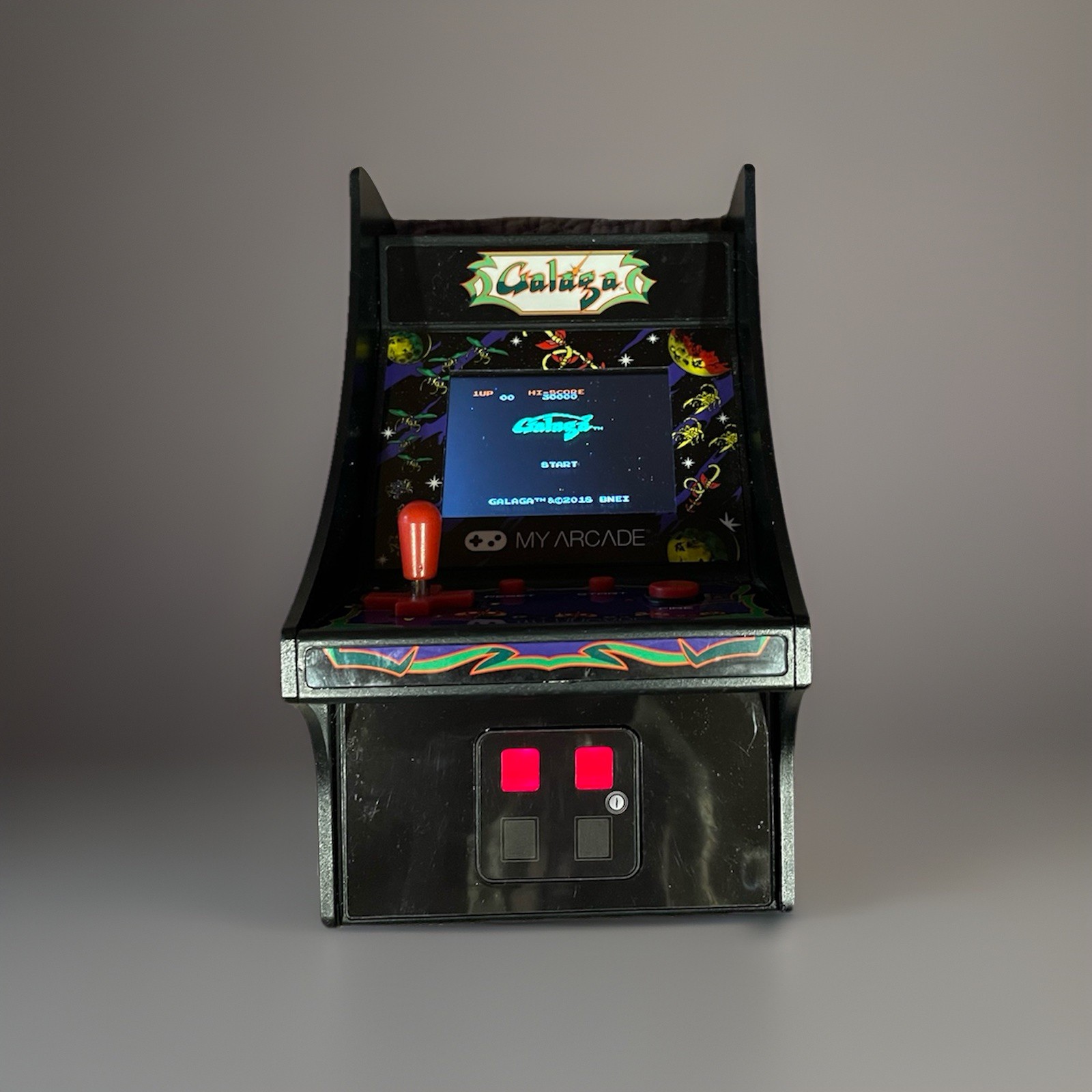 My Arcade Galaga Tabletop Video Arcade Game, Bandai Namco 7”