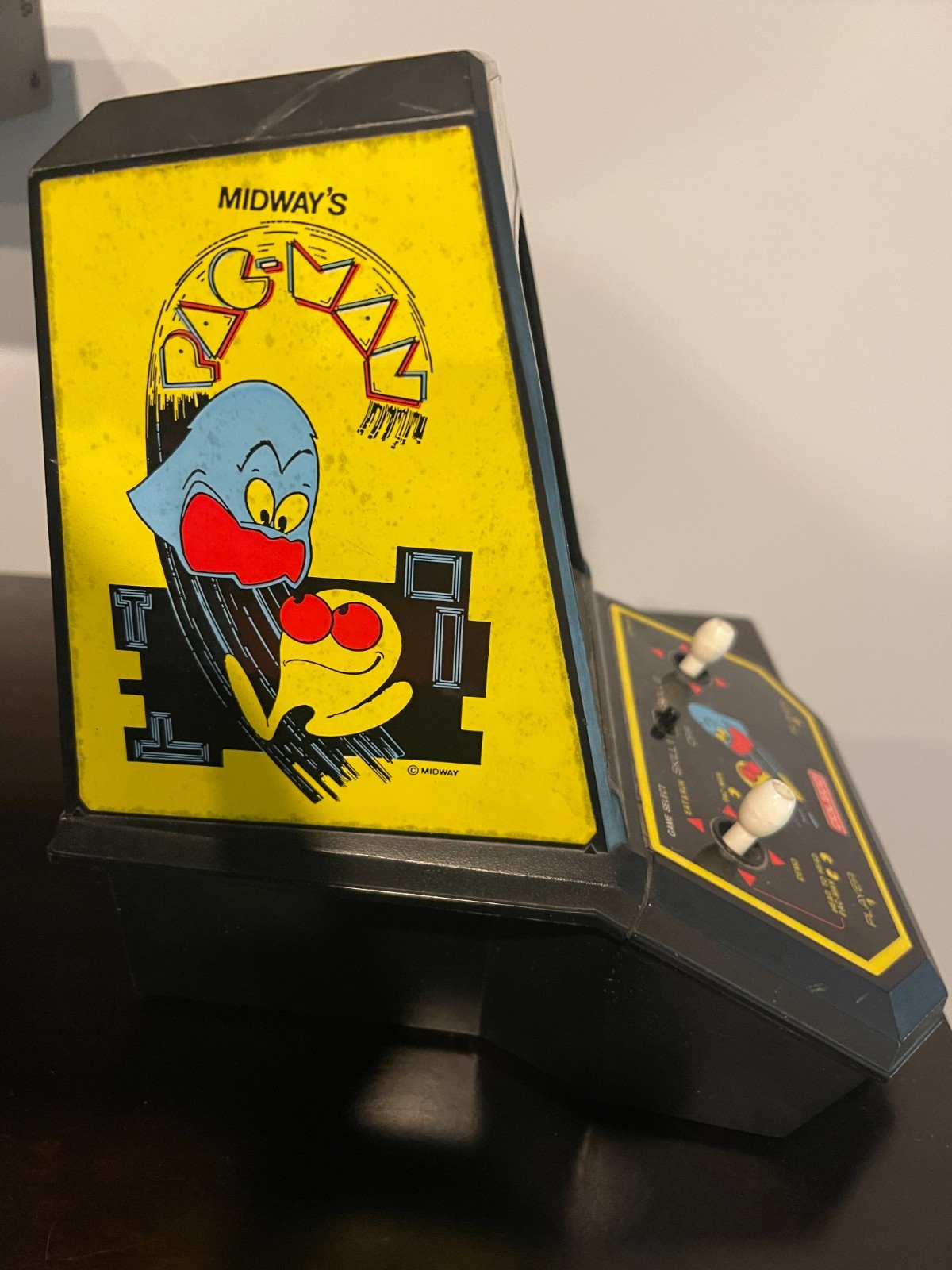 VINTAGE 1981 COLECO MIDWAY PAC MAN TABLE TOP MINI VIDEO ARCADE GAME TESTED WORKS