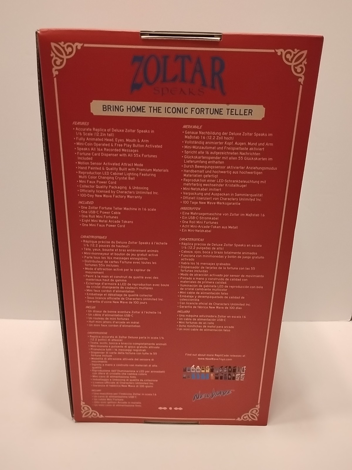 New Wave Toys Zoltar Speaks Mini Replica Fortune Teller Machine – NEW