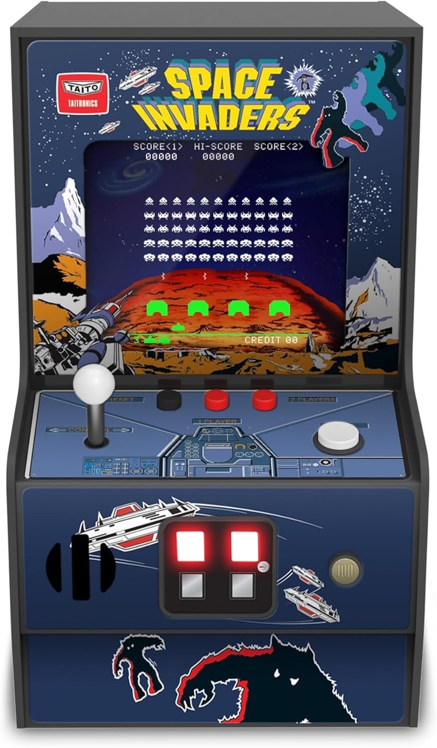 Space Invaders Mini Arcade: Playable Game, 6.75″