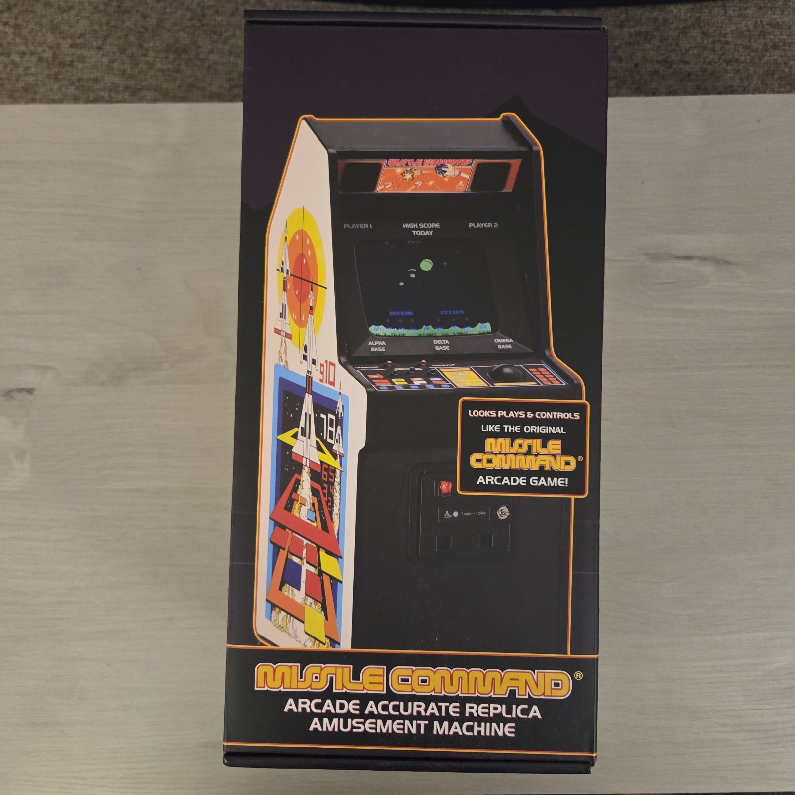 New Wave Toys Missile Command Replicade 1/6 Scale Arcade Cabinet – BRAND NEW
