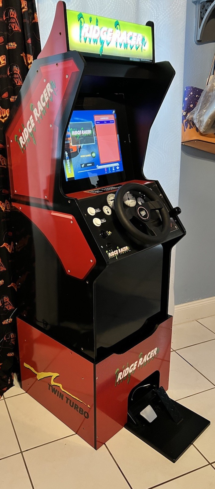 Arcade 1up Ridge Racer 5 in 1 Cabinet With Rumble steering Wheel, Lit & Riser 🔥