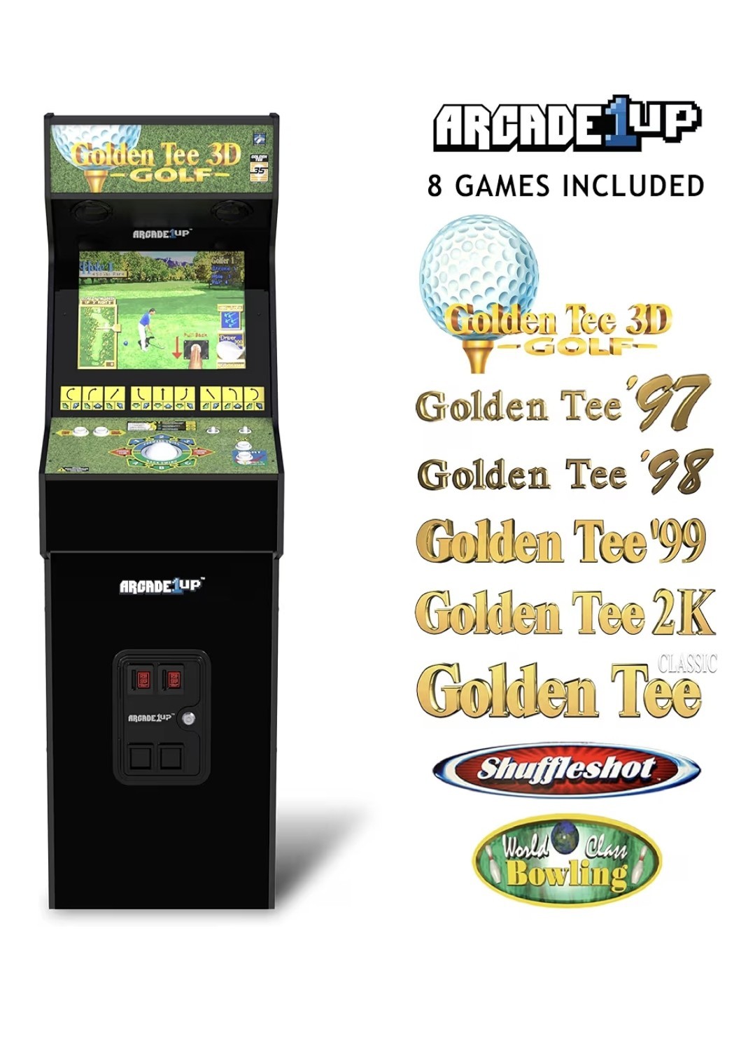 Golden Tee 3D Deluxe Arcade Machine Built Home Over 5-Foot-Tall WE SHIP OVERSEAS