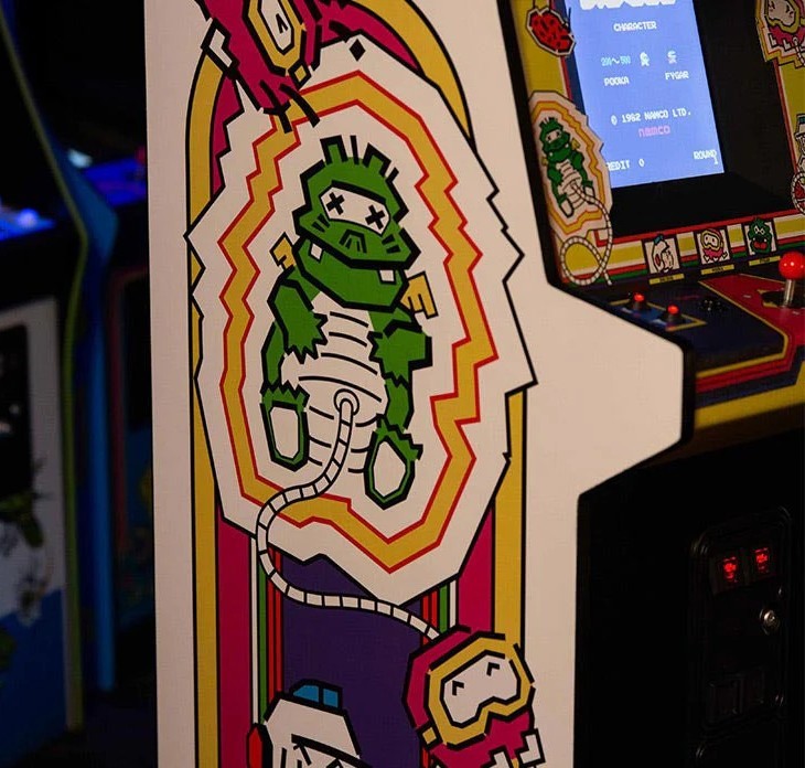 Official Dig Dug Quarter Size Arcade Cabinet