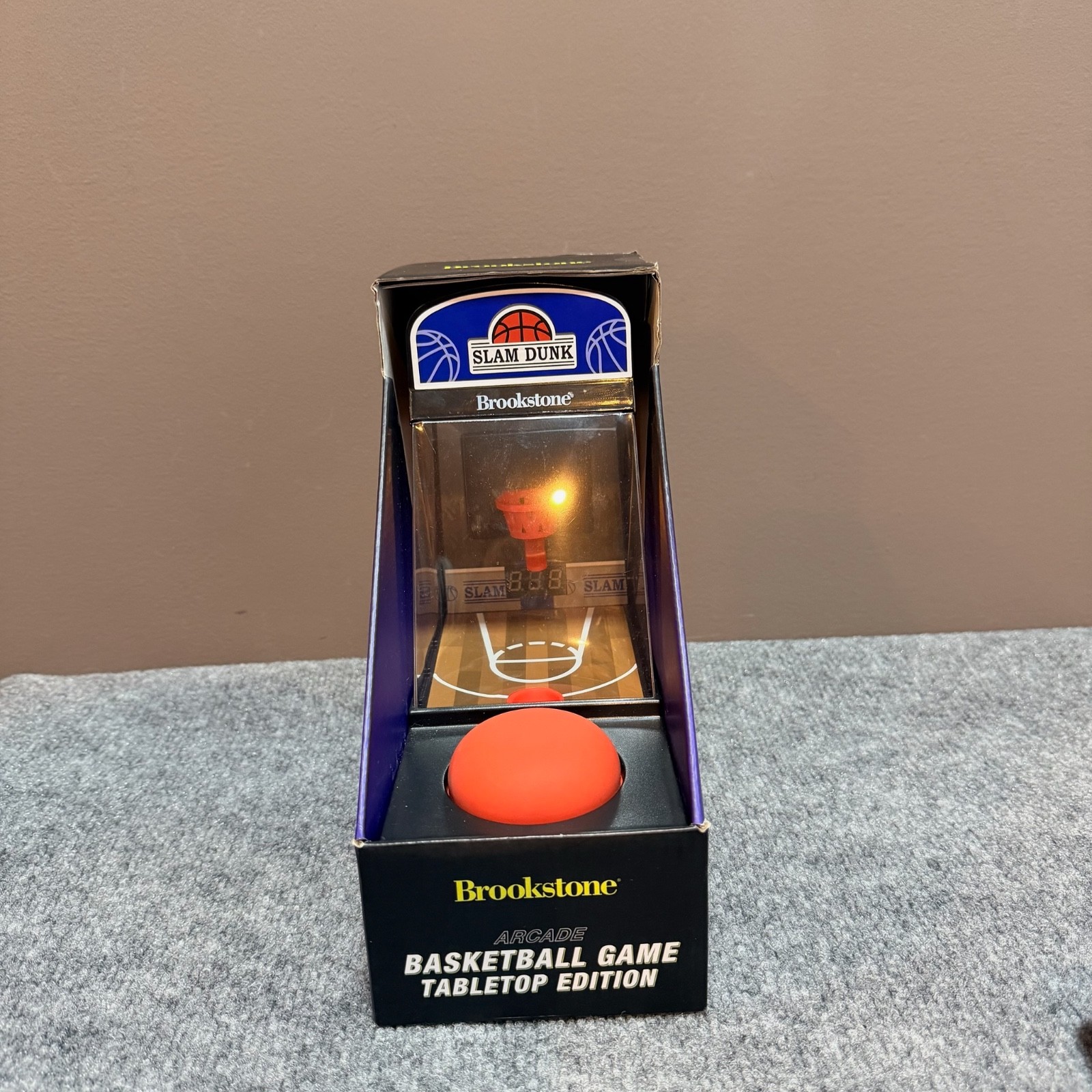 NEW Brookstone Arcade Basketball Game Tabletop Edition Skill Shot Button