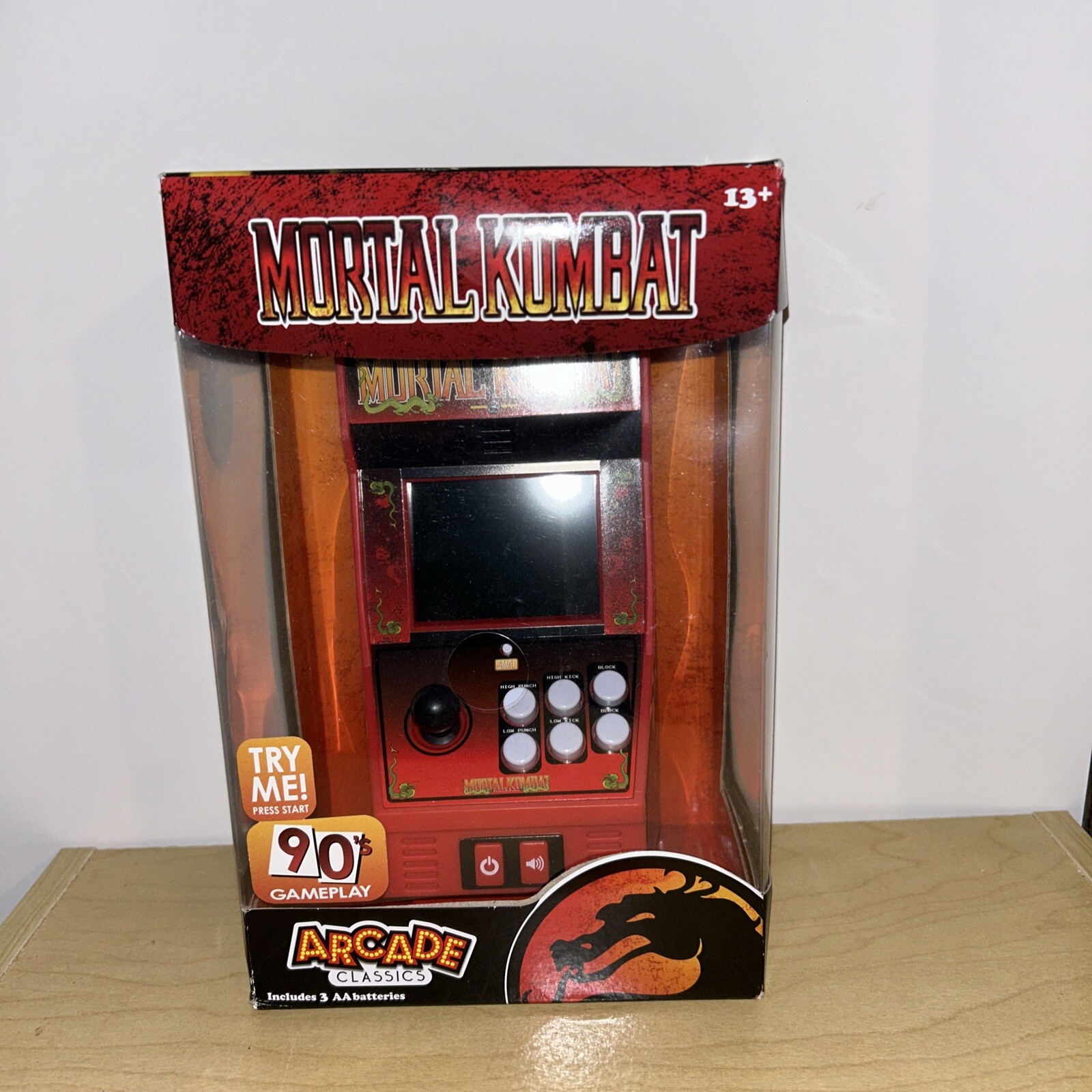 MORTAL KOMBAT Basic Fun Arcade Classics Machine Handheld Game Rare! #15 Combat