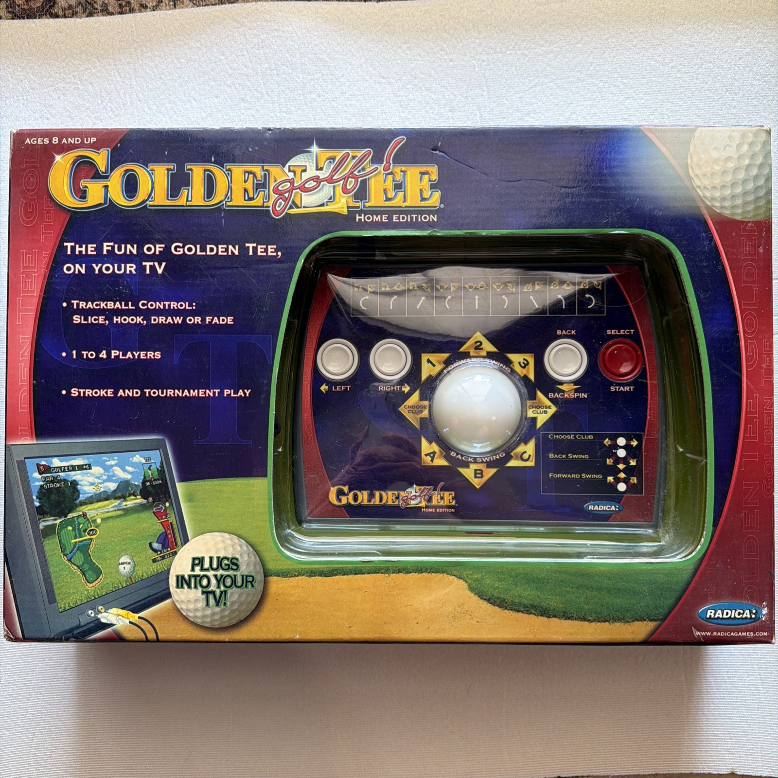 Golden Tee TV Plug & Play Arcade Golf Home Edition Radica 2005 TESTED