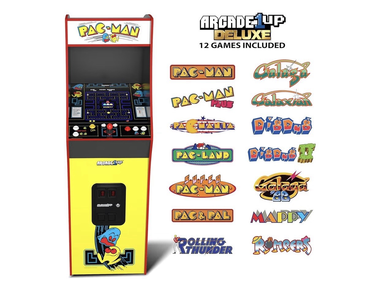 PAC-Man Deluxe Arcade Machine for Home – 5 Feet Tall – Buisness Model Available!