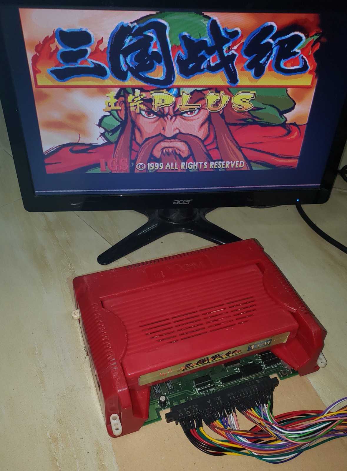 Knights of Valour Plus Cart with IGS console Arcade Video Game PGM