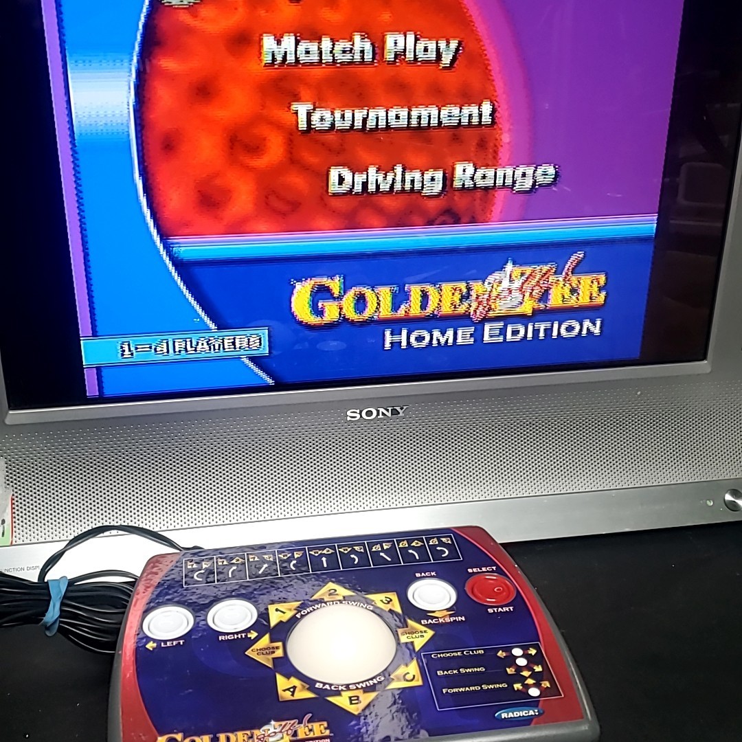 Golden Tee TV Plug & Play Arcade Golf Home Edition Radica 2005 TESTED
