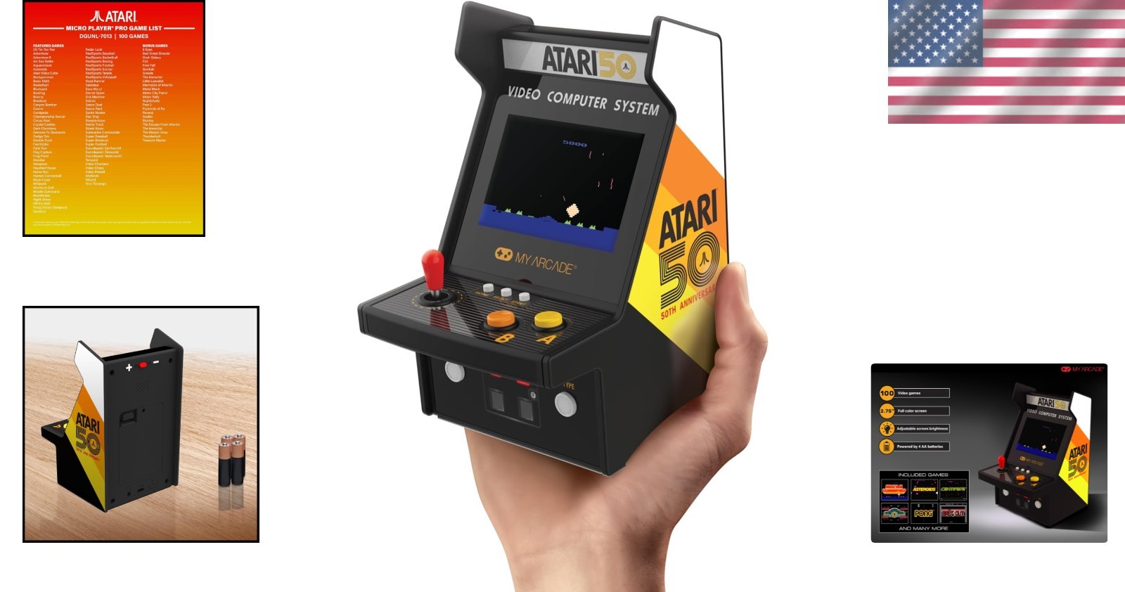 Retro Gaming Fun: Atari Micro Player Pro, 100 Classic Titles
