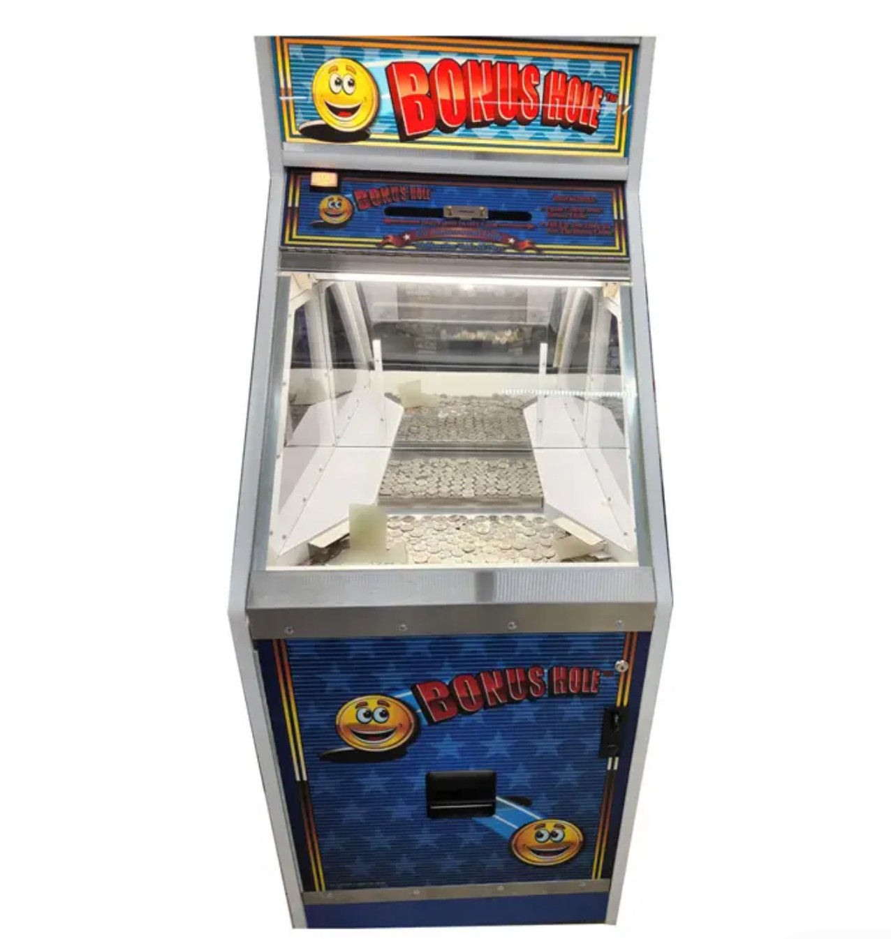 Bonus Hole Quarter Coin Pusher Slider Arcade Machine Game Fun RARE Model 2025