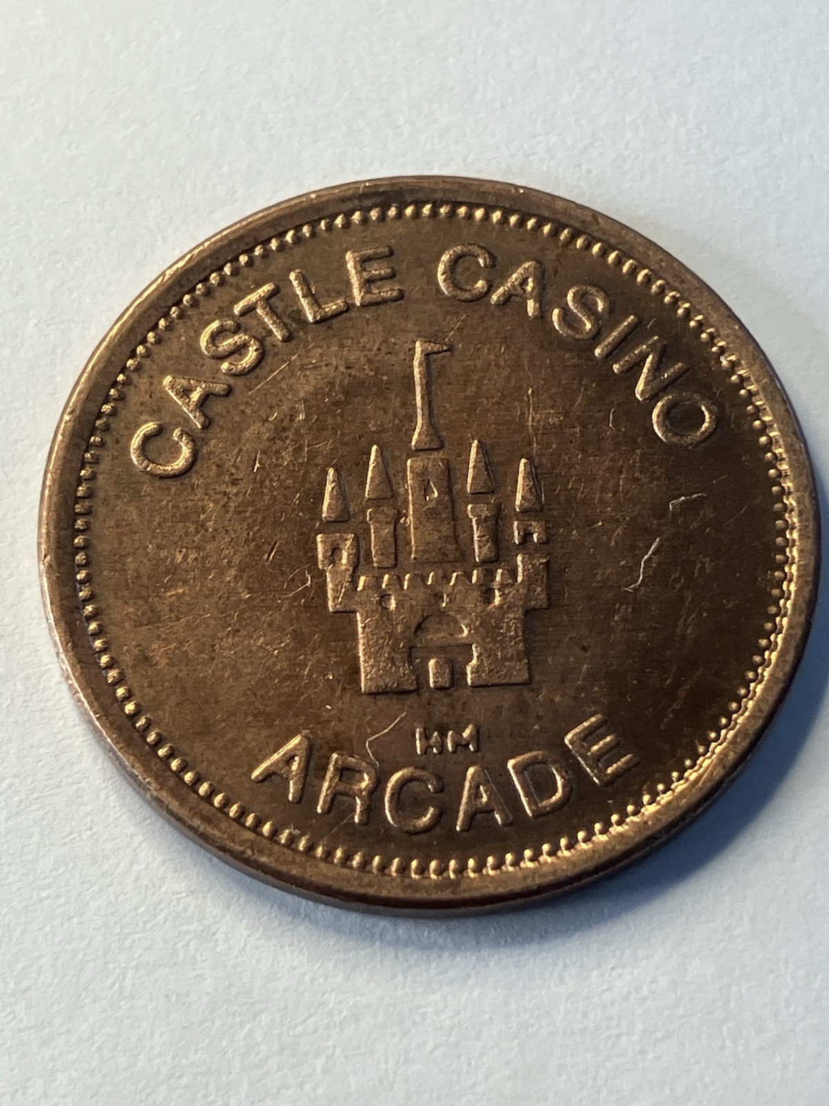 Scarce Castle Casino Arcade Token Wildwood New Jersey Defunct #ua1